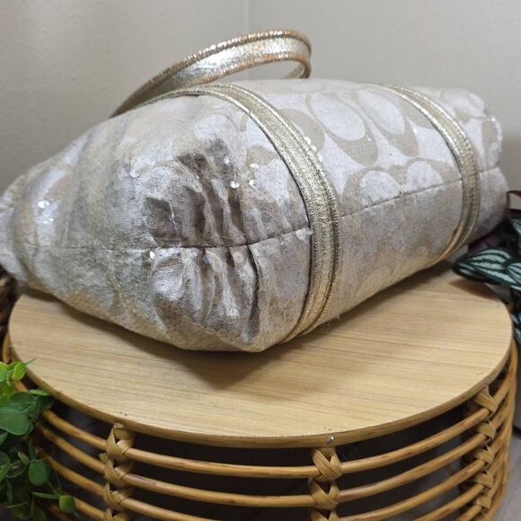 Coach Poppy Sequin Glam Tote - Picture 8 of 13